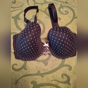 Elegant Black and White Polka Dot Bra. Never Worn Like New